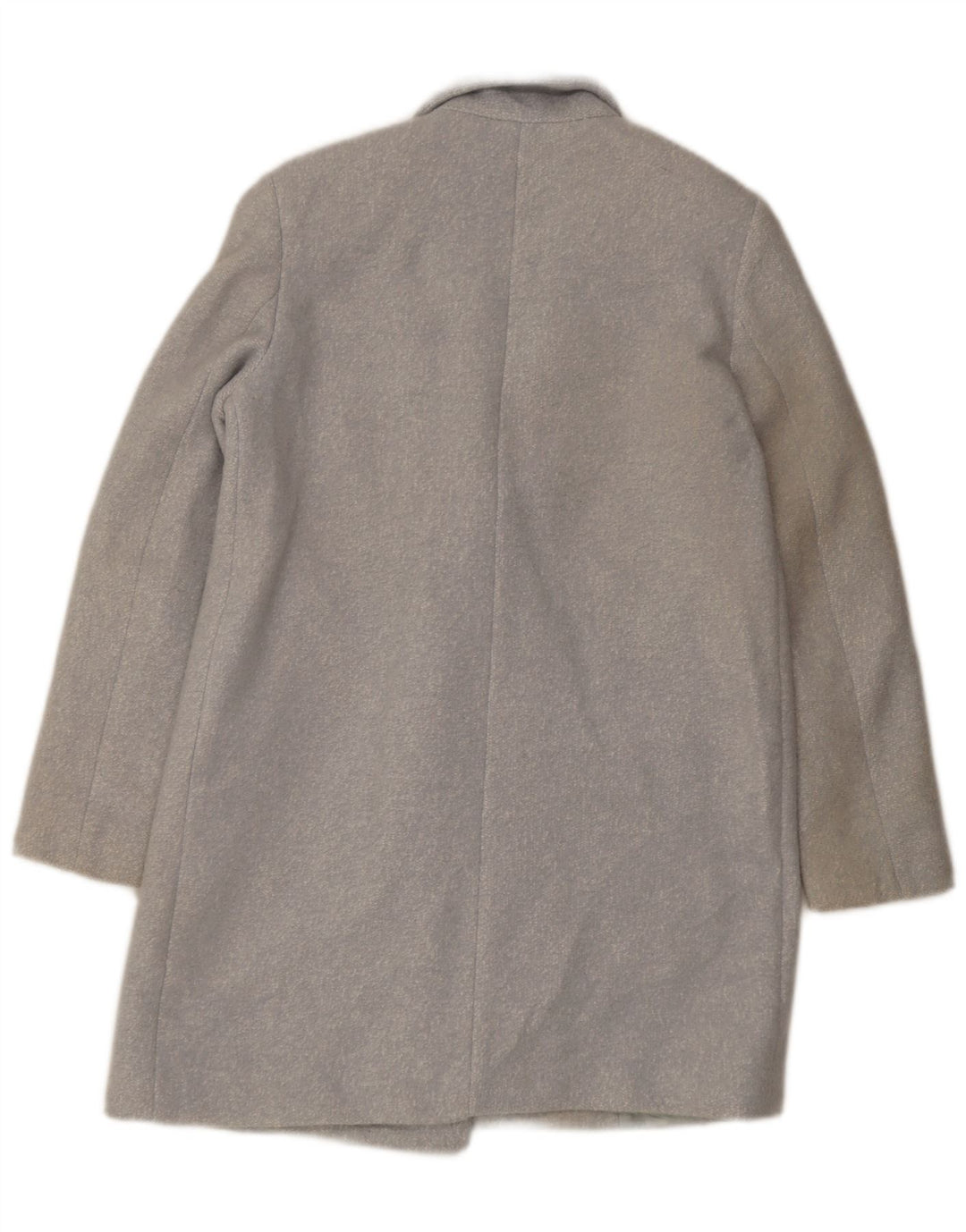 Zara Manteau surdimensionné à double boutonnage pour femme UK 6 XS Bleu moucheté