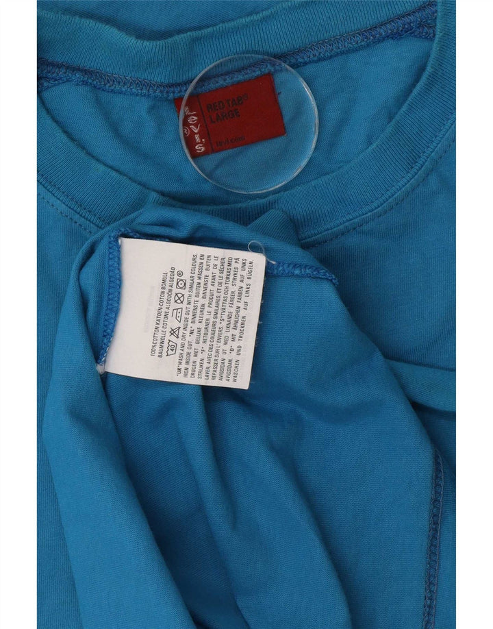 Levi's Haut Graphique à Manches Longues Homme Bleu Large Coton Colorblock