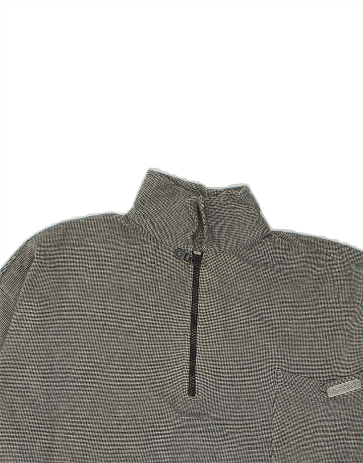 ENDURANCE Mens Polo Shirt Large Grey Check | Vintage Endurance | Thrift | Second-Hand Endurance | Used Clothing | Messina Hembry 