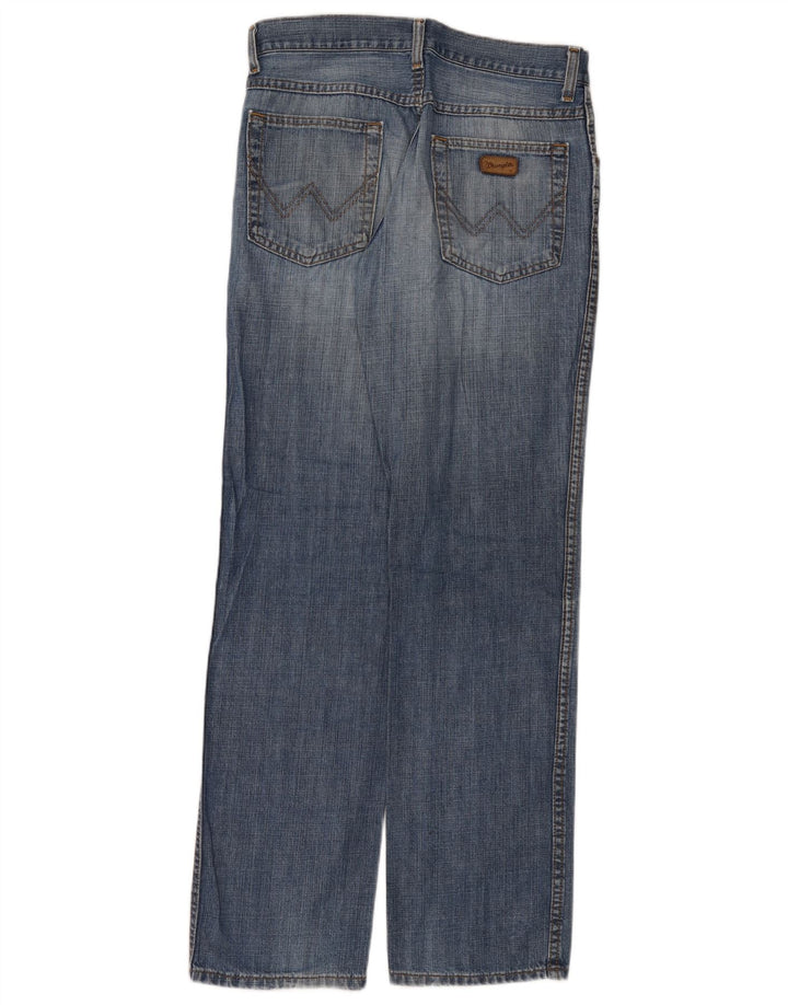 Wrangler Jean droit coupe régulière pour homme W32 L32 bleu coton
