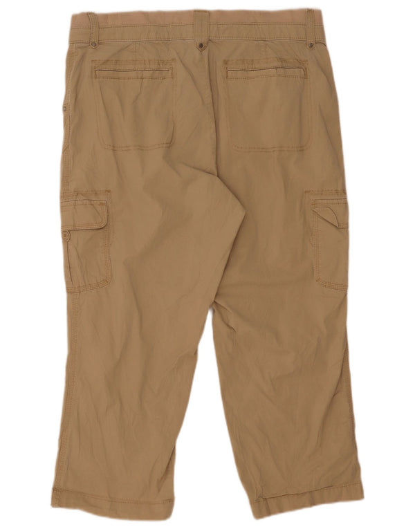 Lee Pantalon cargo cargo pour femme US 14 Large W32 L22 Coton beige