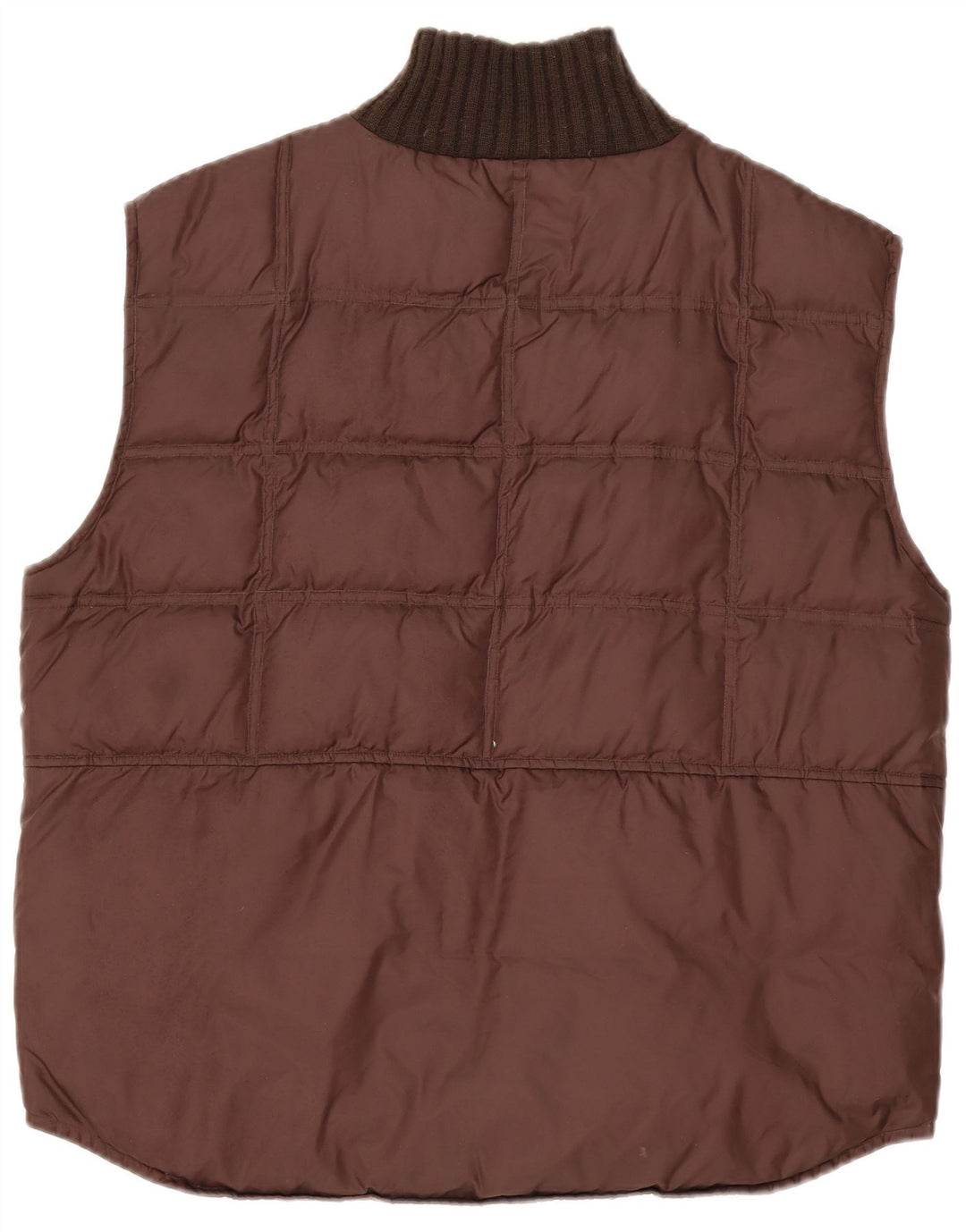 vintage Mens Gilet rembourré UK 40 Grand Brun