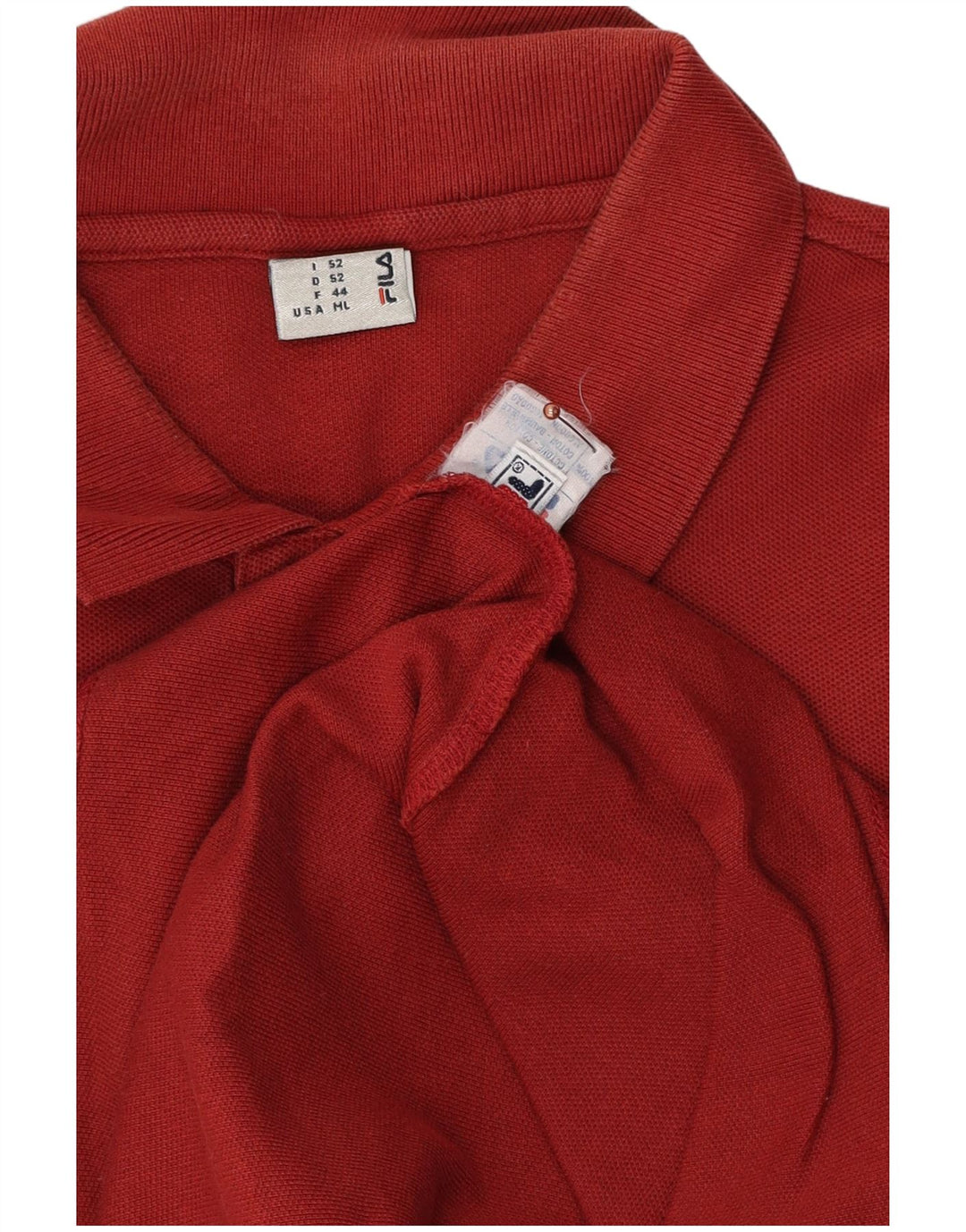 Fila Polo Homme IT 52 Large Bordeaux Coton