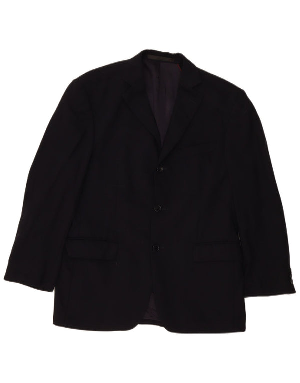 Marks & Spencer Veste blazer à 3 boutons pour homme UK 38 Bleu marine moyen Laine vierge
