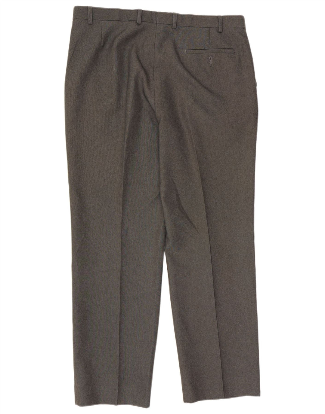 Marks & Spencer Pantalon de Costume Droit Homme W38 L33 Gris Polyester