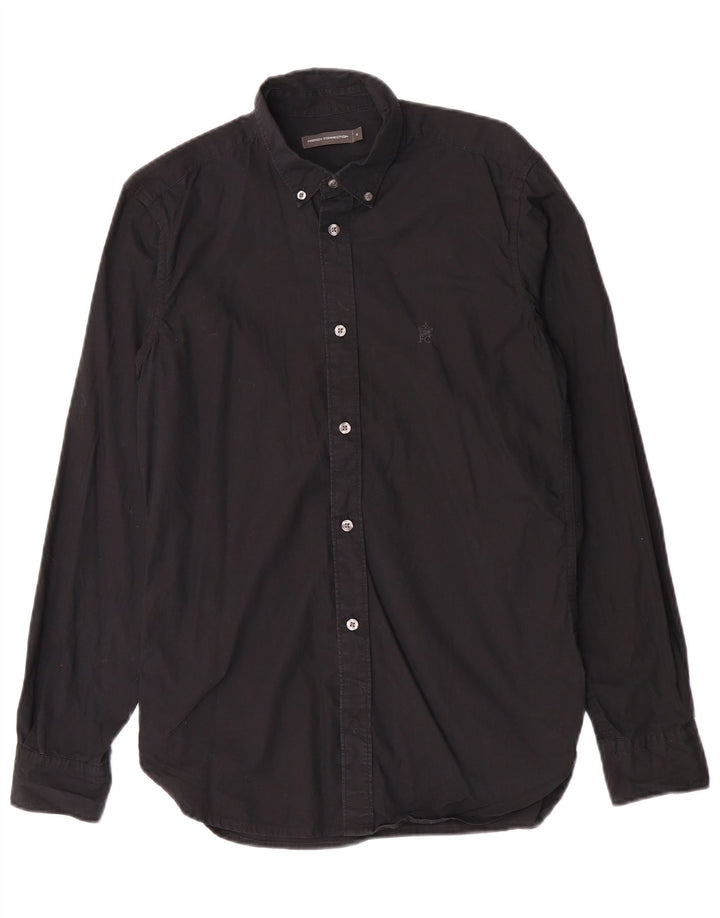 French Connection Chemise Homme Petit Noir Coton