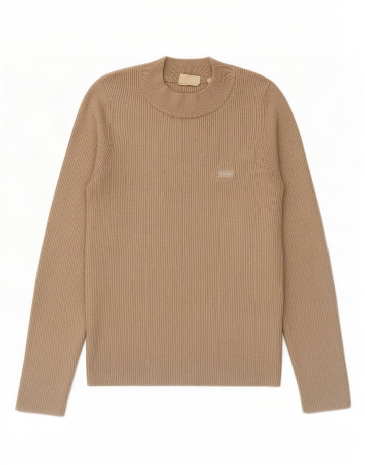 Levi's Pull Ras du Cou Femme UK 4 XS Beige