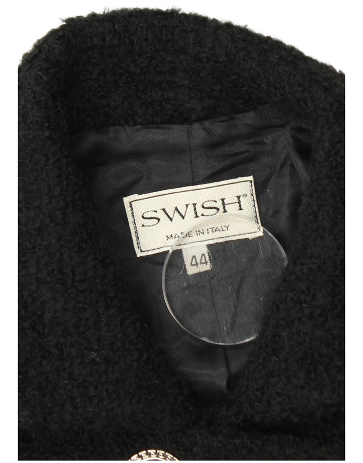 SWISH Veste blazer courte à double boutonnage pour femme IT 44 Noir moyen