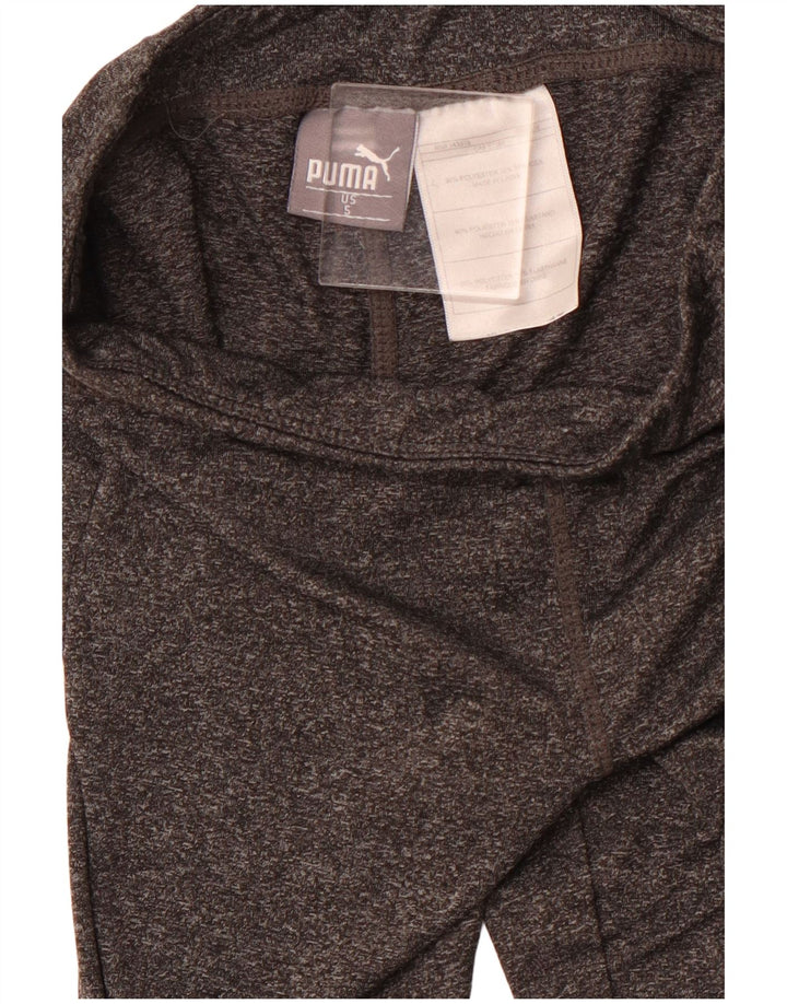 PUMA Legging Fille 4-5 ans Gris Moucheté Polyester