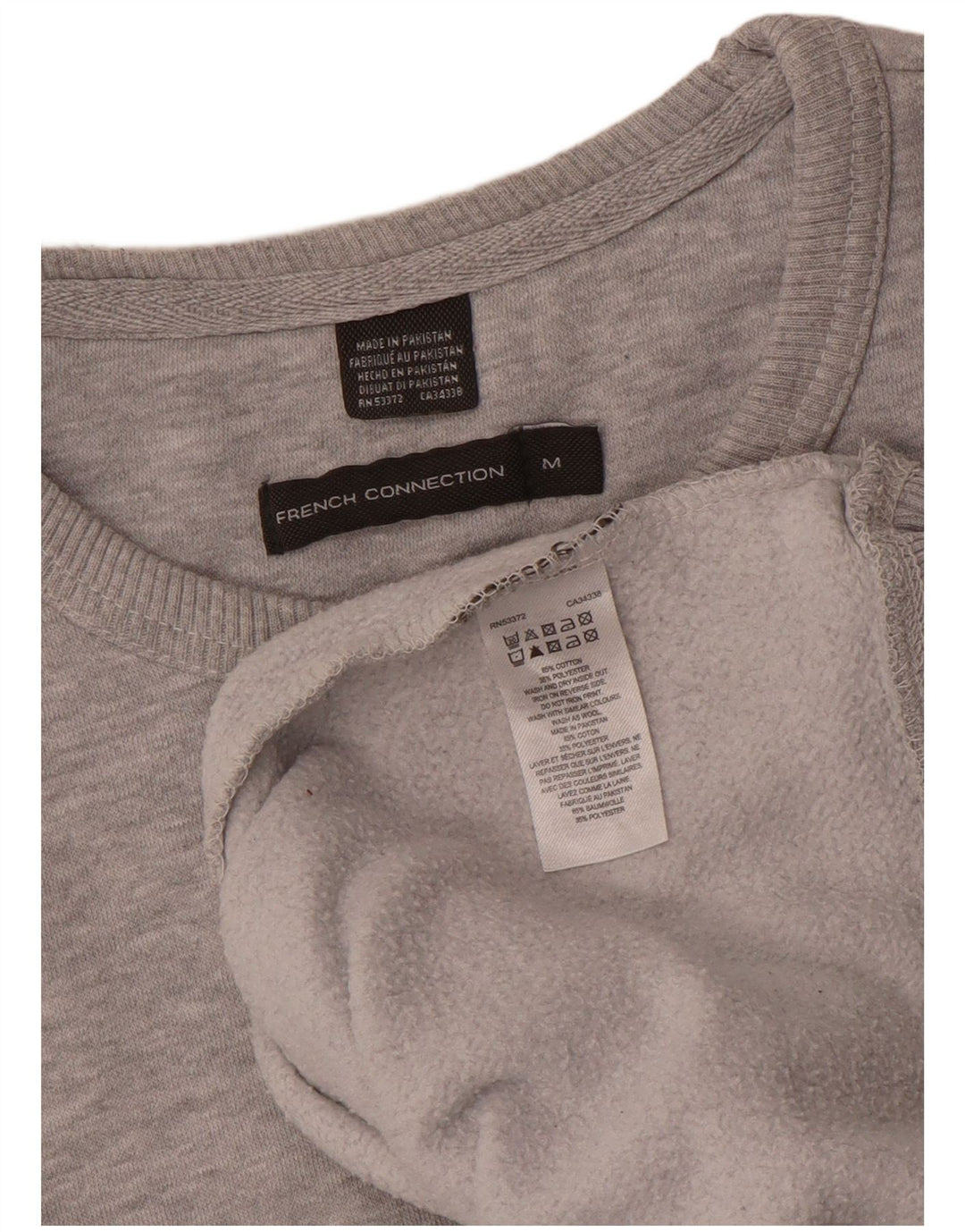 French Connection Sweat-Shirt Homme Gris Moyen Coton