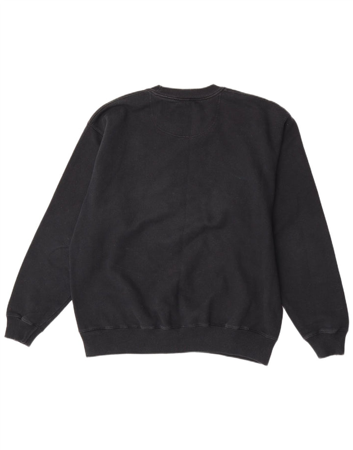 Champion Sweat-shirt pour homme en coton noir Taille L