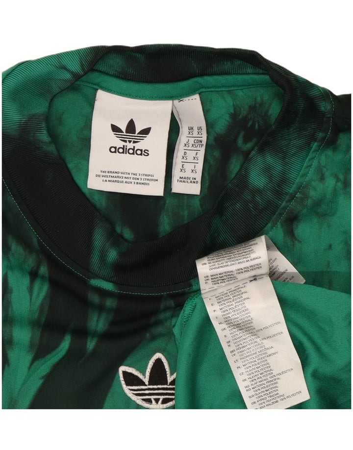 Adidas T-Shirt Homme Top XS Vert Tie Dye Polyester