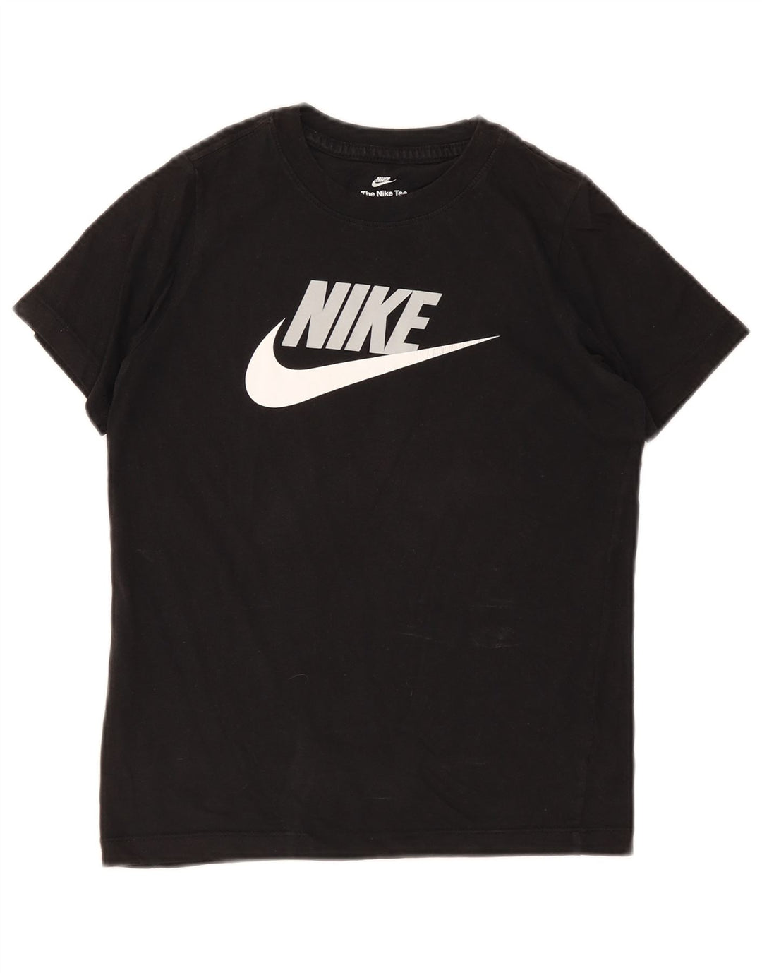 Nike Garçon Graphic T-Shirt Top 10-11 ans Coton Noir Moyen
