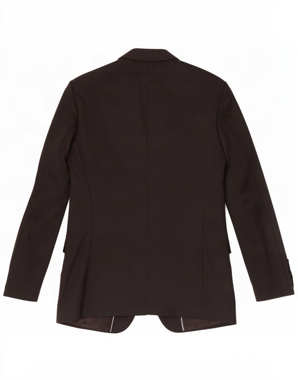 Cerruti 1881 Veste blazer 2 boutons pour homme UK 40 Grande laine vierge noire