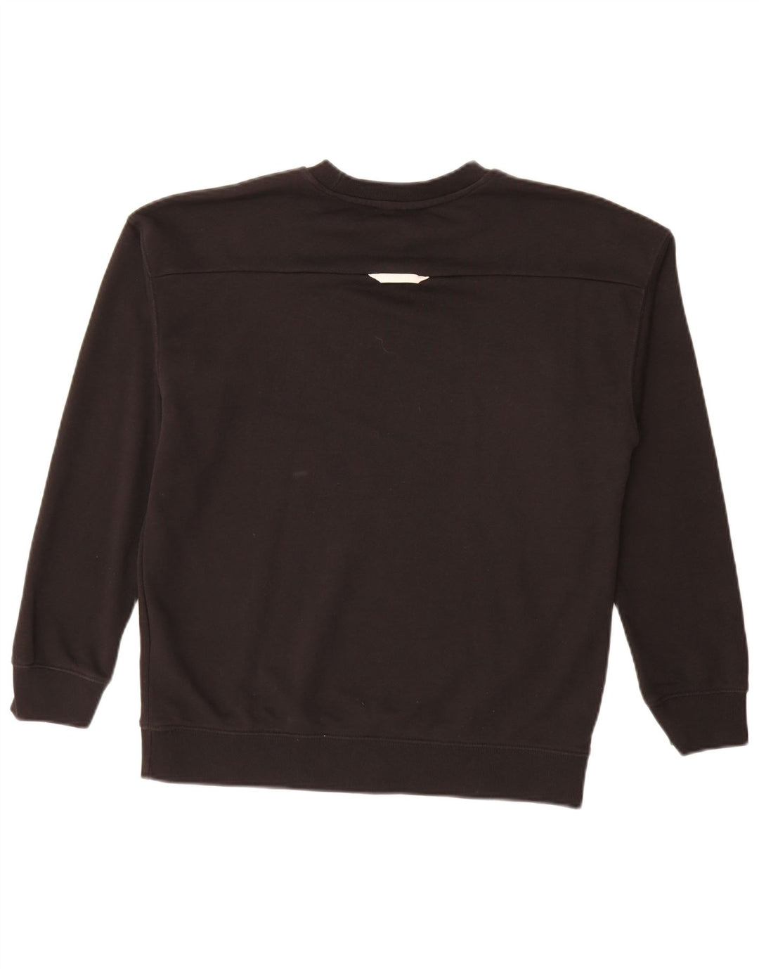 ADIDAS Sweat-shirt graphique pour femme UK 14 Grand coton noir