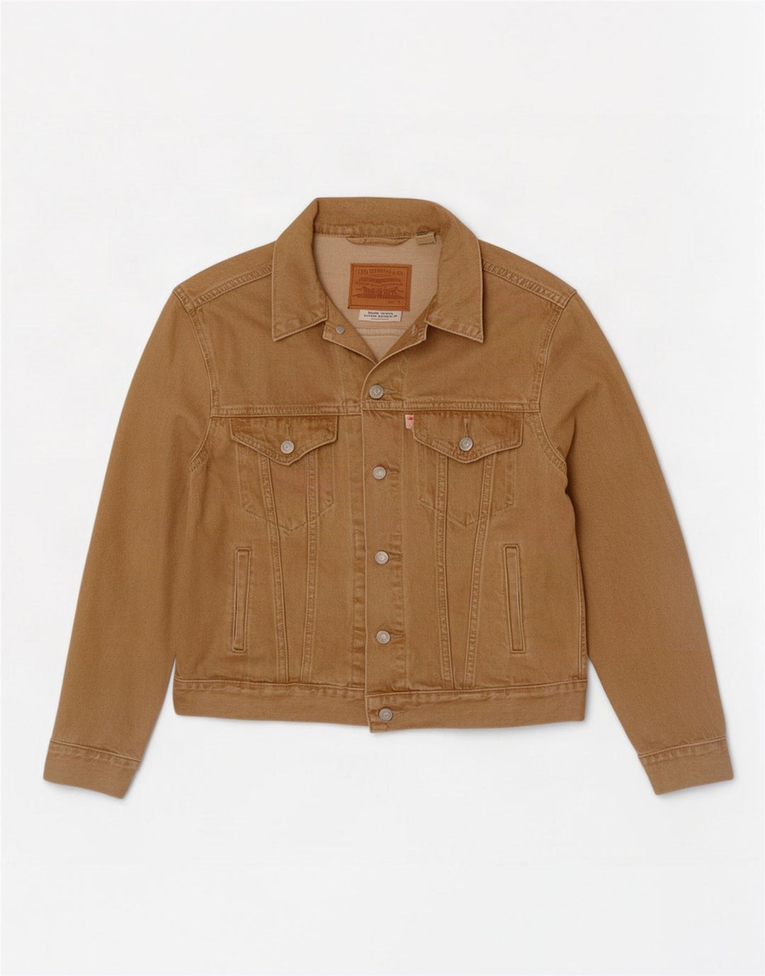 Levi's Veste en Jean Homme UK 36 Petit Coton Beige