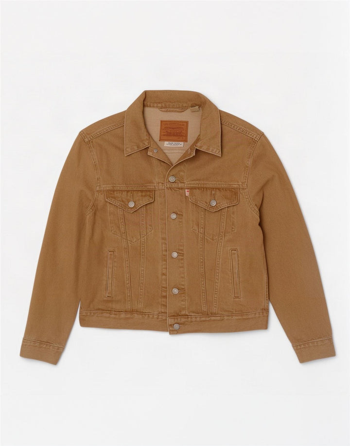 Levi's Veste en Jean Homme UK 36 Petit Coton Beige
