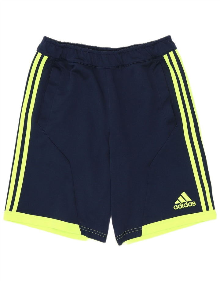 ADIDAS Short de sport Climacool pour hommes, petit, bleu marine, polyester
