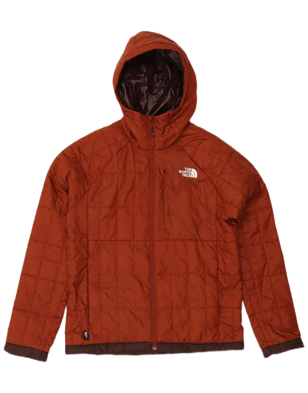 The North Face Veste rembourrée à capuche pour homme UK 38 Marron moyen