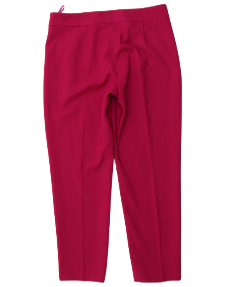 FRENCH CONNECTION Pantalon décontracté à chevilles pour femme UK 12 Medium W32 L26 Rose