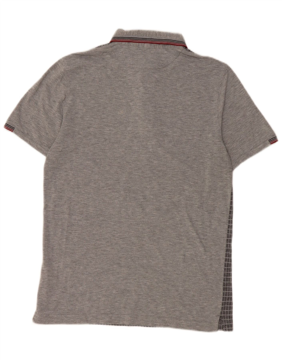 Ted Baker Polo Homme Taille 3 Gris Moyen Vichy Polyester