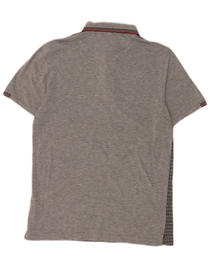 Ted Baker Polo Homme Taille 3 Gris Moyen Vichy Polyester