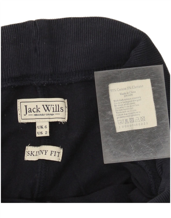 JACK WILLS Pantalon de survêtement coupe skinny pour femme UK 6 XS Bleu marine