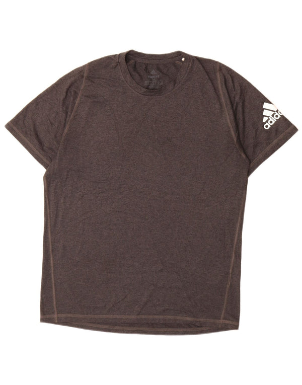 Adidas Homme Aeroready T-Shirt Top Gris Moyen Polyester