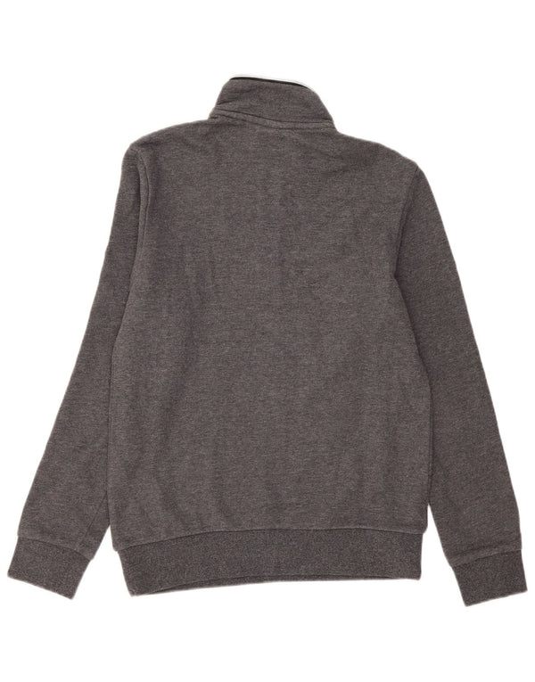 Lotto Sweat-shirt à col zippé pour homme Petit gris Coton