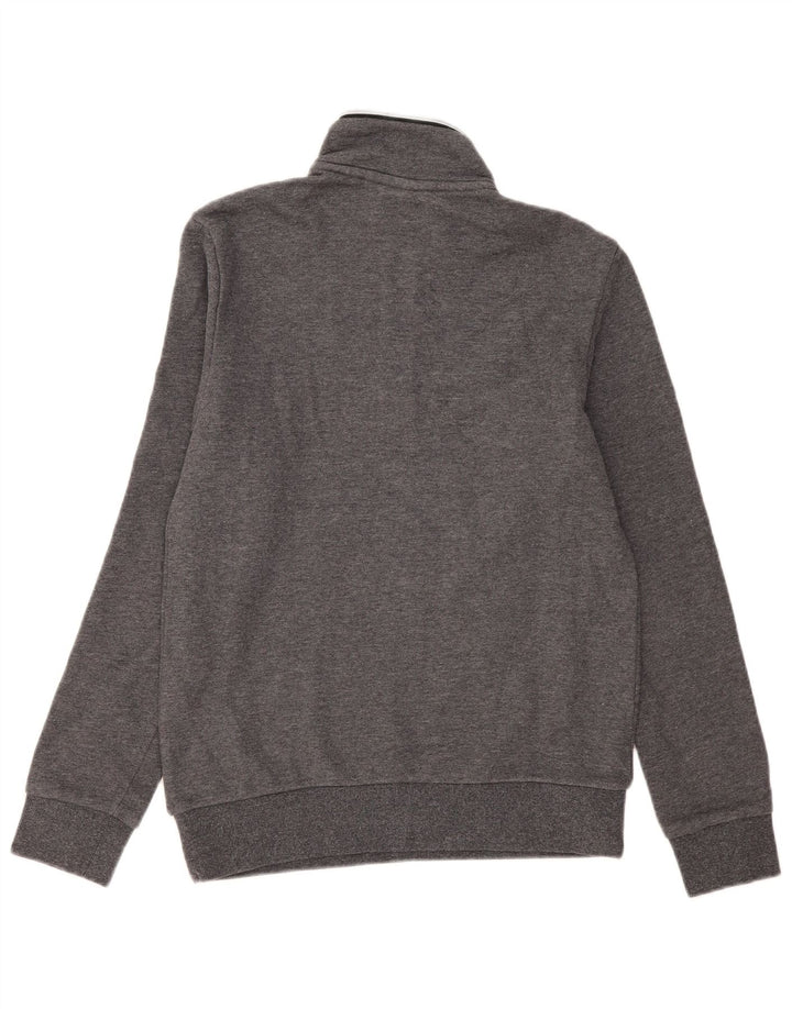 Lotto Sweat-shirt à col zippé pour homme Petit gris Coton