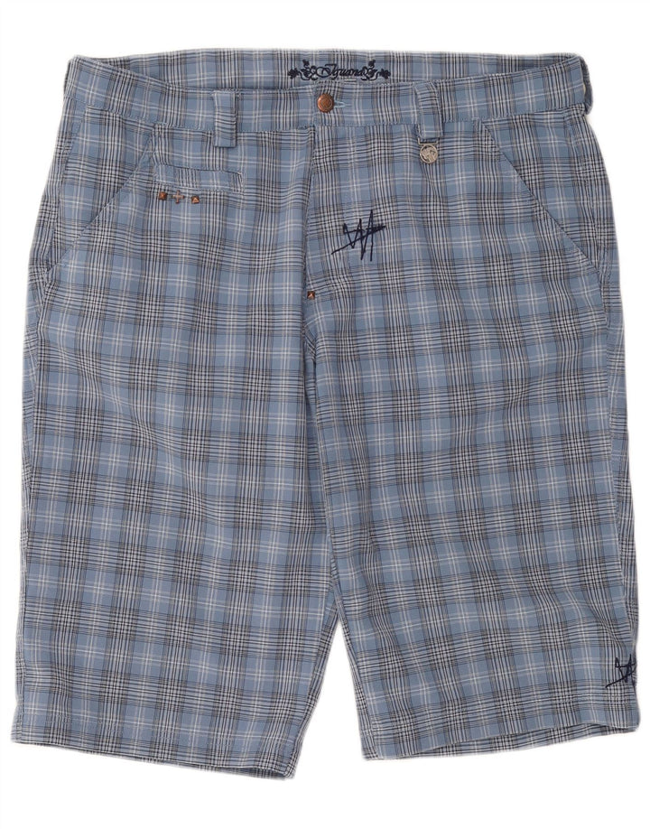 IGUANA Short Chino Homme W36 Grand Carreau Bleu Polyester