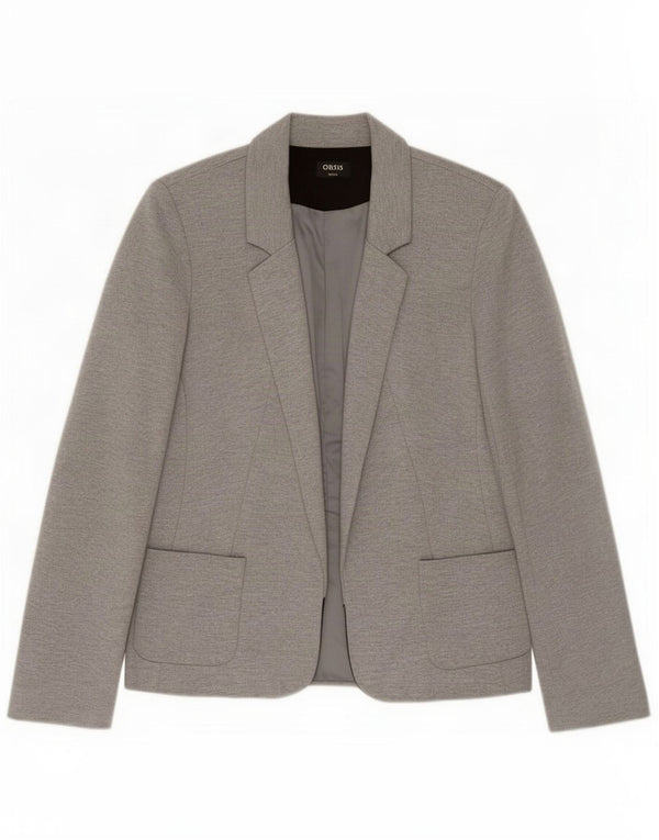 Oasis Veste Blazer Ouverte Femme UK 8 Petit Gris Polyester