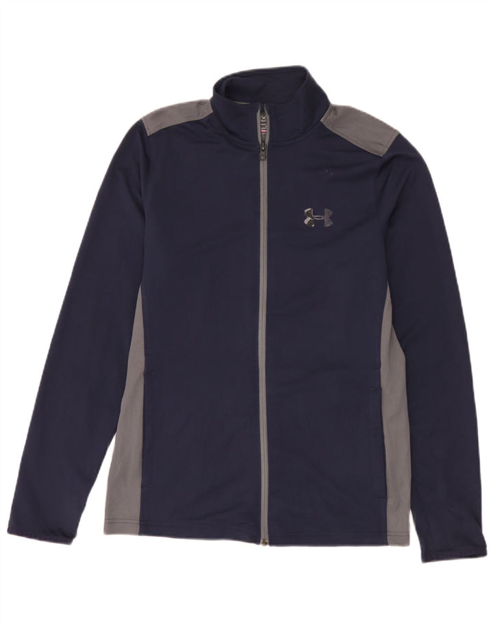 Under Armour Veste de Survêtement Heat Gear Homme Bleu Marine Small