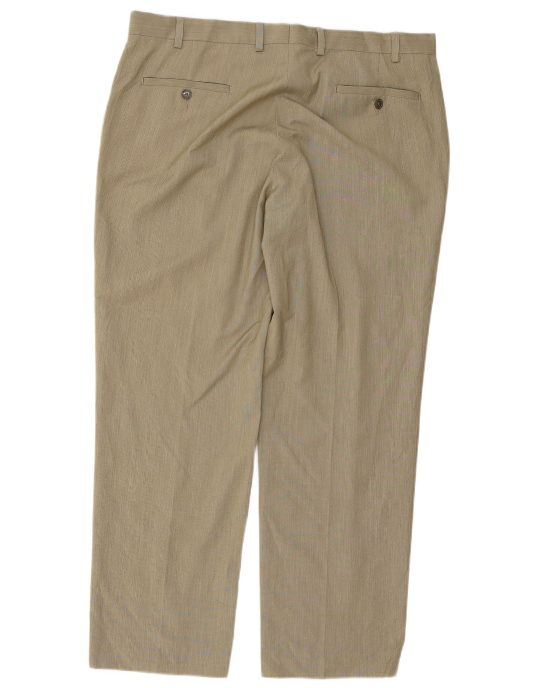 RALPH LAUREN Pantalon de Costume Droit Homme W38 L30 Beige Polyester