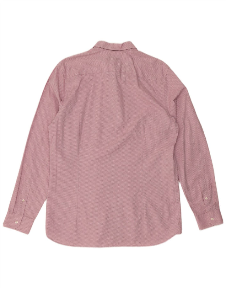 Ted Baker Chemise Homme Taille 4 Grand Rose Argyle/Diamant Coton