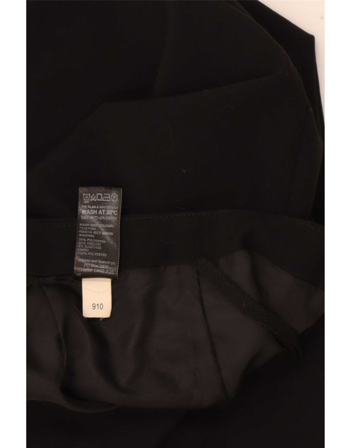 Marks & Spencer Jupe crayon pour femme UK 16 Large W34 Noir Polyester