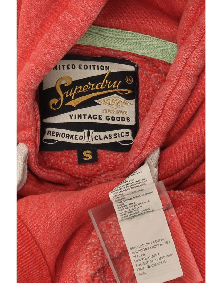Superdry Pull à capuche graphique pour homme en coton rouge Small