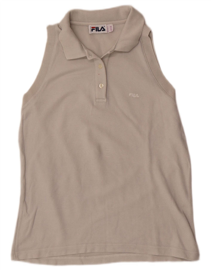 Fila Polo sans manches pour femme US 12 Large Gris