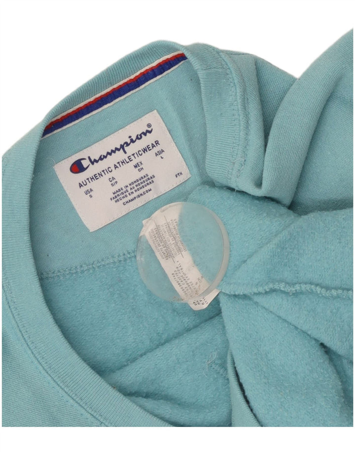 Champion Sweat-shirt graphique pour femme UK 10 Petit Bleu Polyester