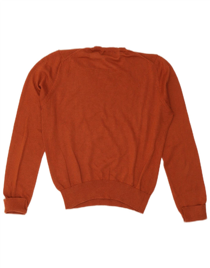 ZARA Pull à col rond pour femme UK 14 Large Orange