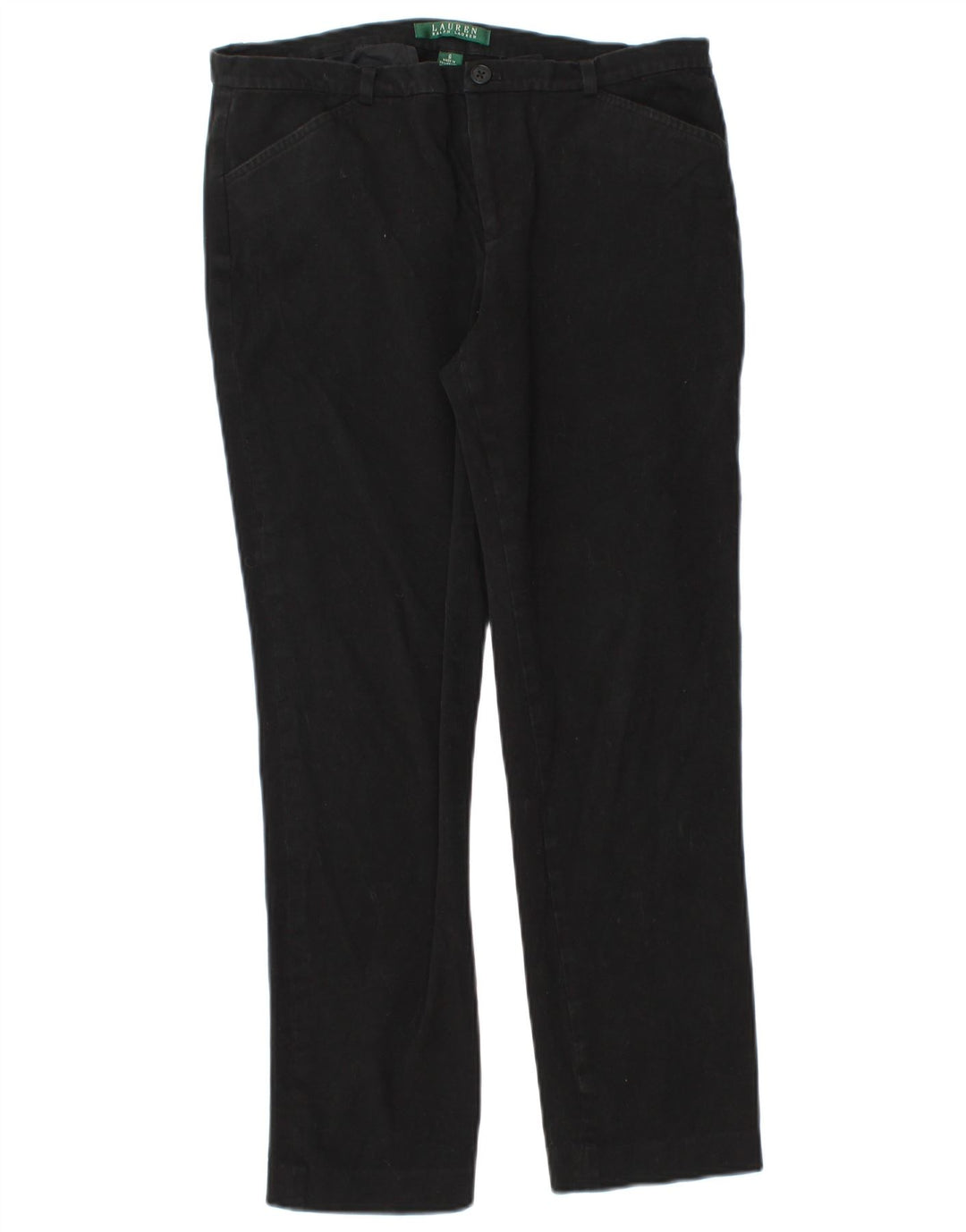 Ralph Lauren Pantalon décontracté pour femme US 6 Medium W28 L25 Coton noir
