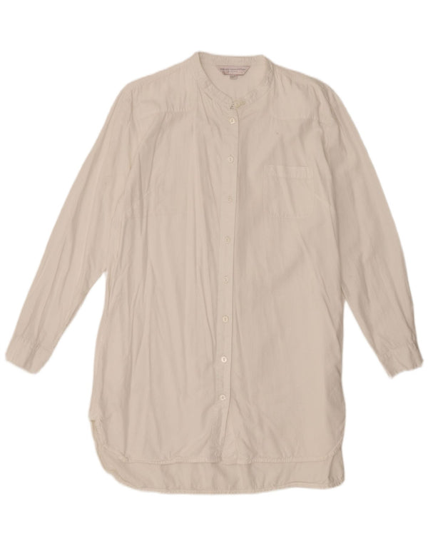 French Connection Robe chemise pour femme UK 44 Large Blanc Lyocell