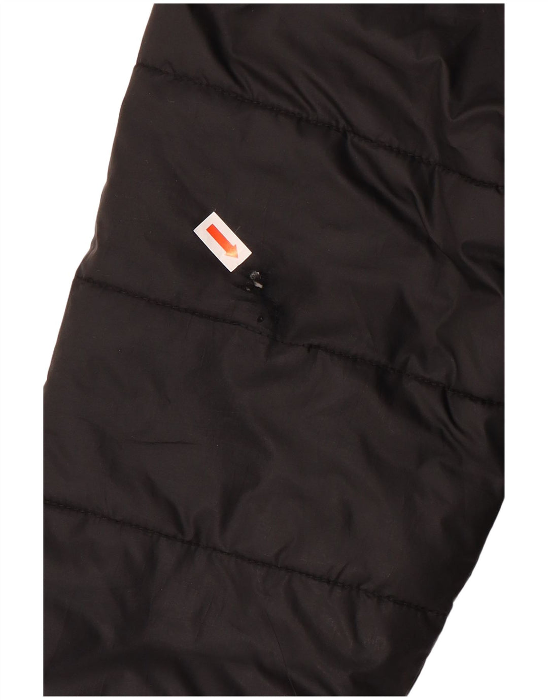 Ellesse Veste matelassée réversible à capuche surdimensionnée pour femme UK 8 Small Noir