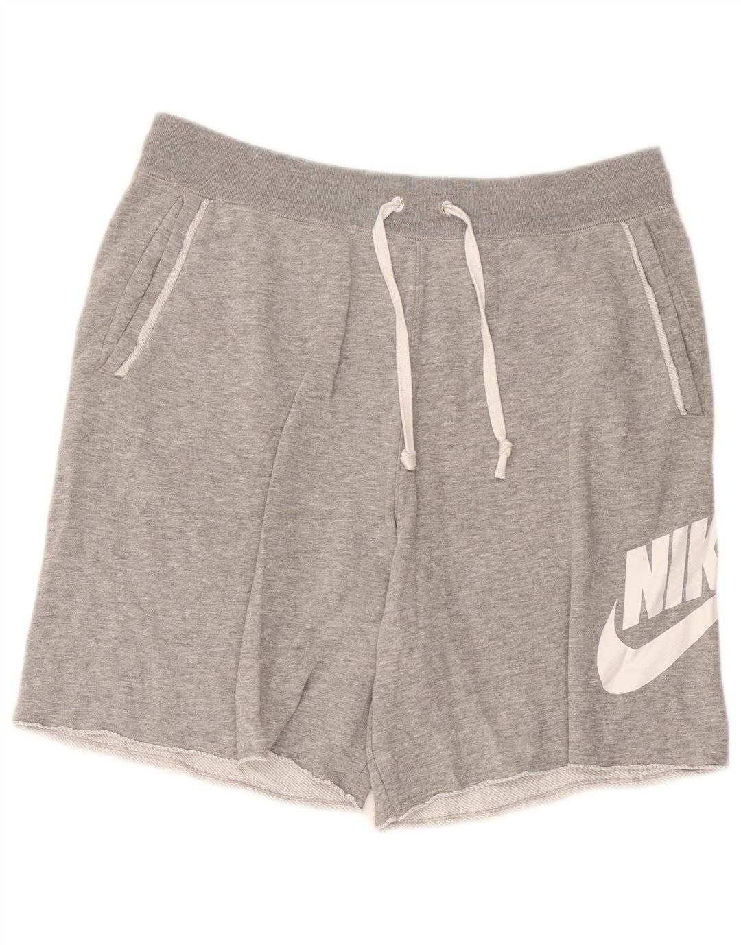 Nike Short de sport graphique pour homme en coton moucheté gris Taille L