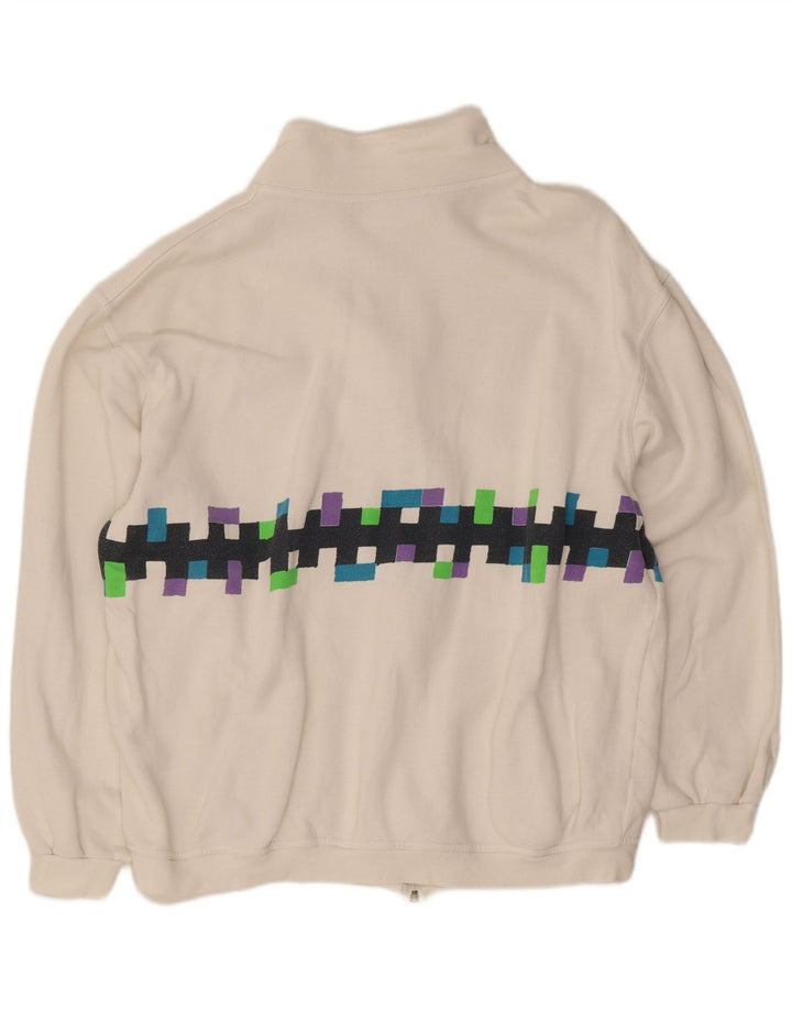 Lotto Veste de Survêtement Homme XL Blanc Géométrique Coton