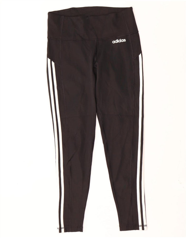 ADIDAS Leggings Aeroready pour femmes UK 12/14 Polyester noir moyen