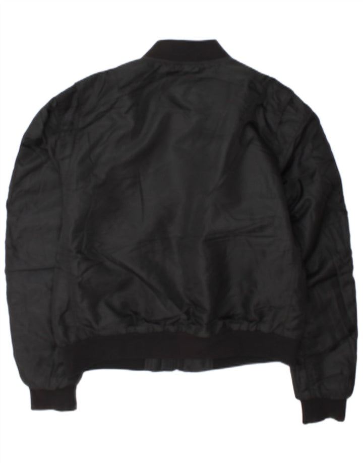 Superdry Veste Bomber Femme UK 12 Medium Noir Polyester