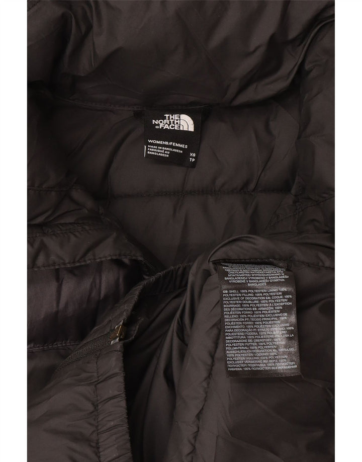 THE NORTH FACE Veste matelassée surdimensionnée pour femme UK 6 XS Noir Colourblock