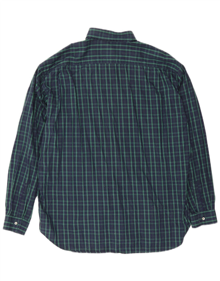 Stefanel Chemise Homme XL Vert Carreaux Coton