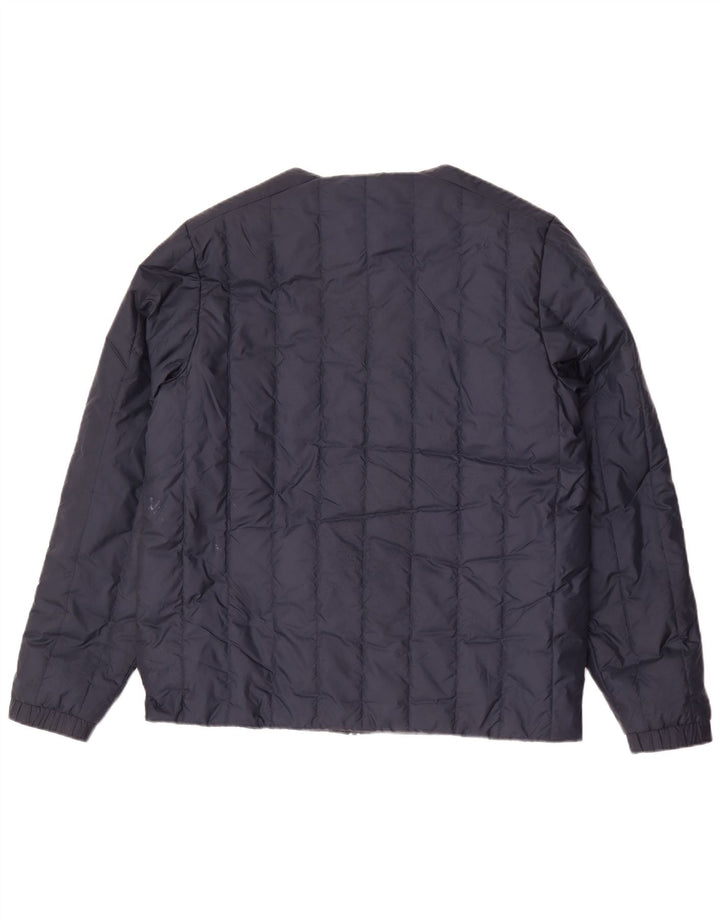 Adidas Veste matelassée pour homme UK 40 Large Bleu Marine Polyester